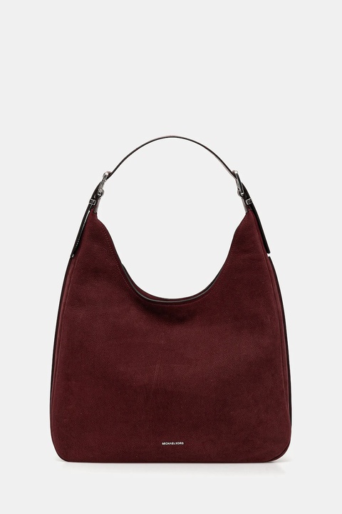MICHAEL Michael Kors torebka nubukowa kolor bordowy 30F4SY5H3T - zdjęcie produktu nr 1
