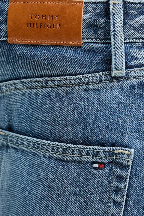 Tommy Hilfiger spódnica jeansowa kolor niebieski midi prosta WW0WW46503 - zdjęcie produktu nr 2