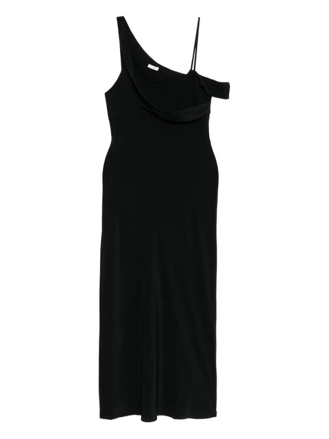 St. Agni draped silk dress - Black - zdjęcie produktu nr 1
