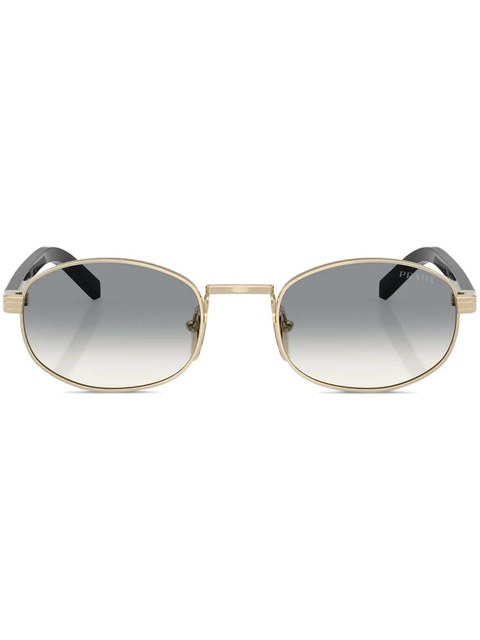Prada Eyewear oval-frame sunglasses - Gold - zdjęcie produktu nr 1