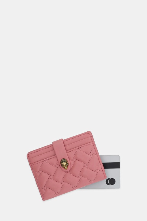 Kurt Geiger London etui na karty skórzane KENSINGTON kolor różowy 1275057109 - zdjęcie produktu nr 1