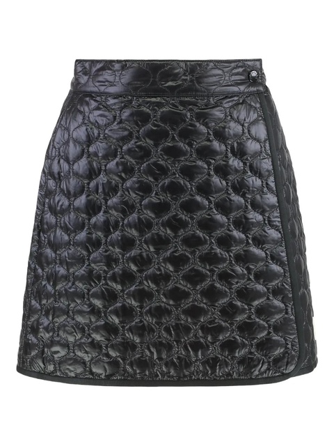 Moncler logo-patch padded mini skirt - Black - zdjęcie produktu nr 1