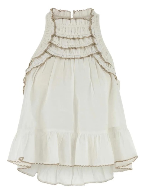 MARANT ÉTOILE Carlee ruffled blouse - White - zdjęcie produktu nr 1