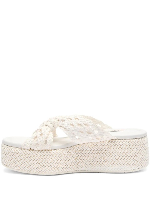 Casadei Zeppa Damier mules - White - zdjęcie produktu nr 1