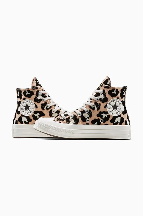Converse trampki Chuck 70 Leopard kolor beżowy A14945C - zdjęcie produktu nr 2