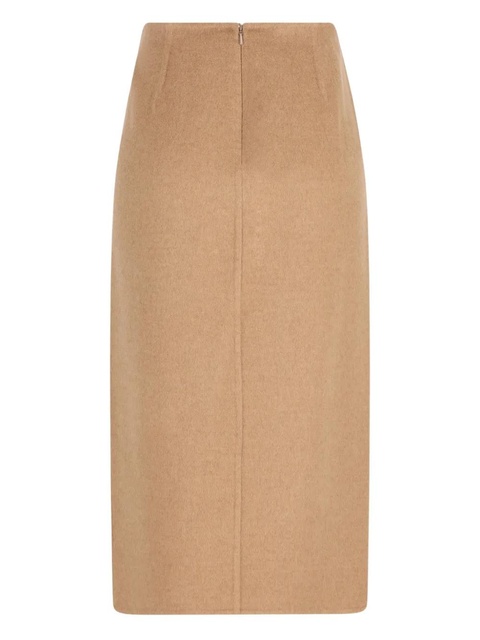 Max Mara buckle-detail midi skirt - Brown - zdjęcie produktu nr 2