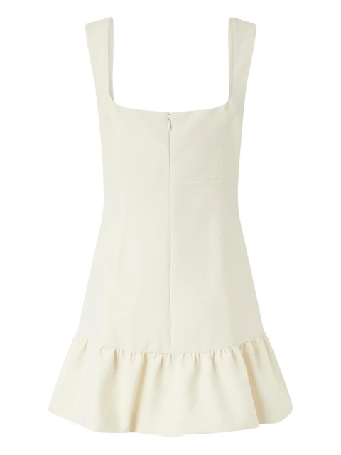 PINKO ruffle-hem mini dress - White - zdjęcie produktu nr 2