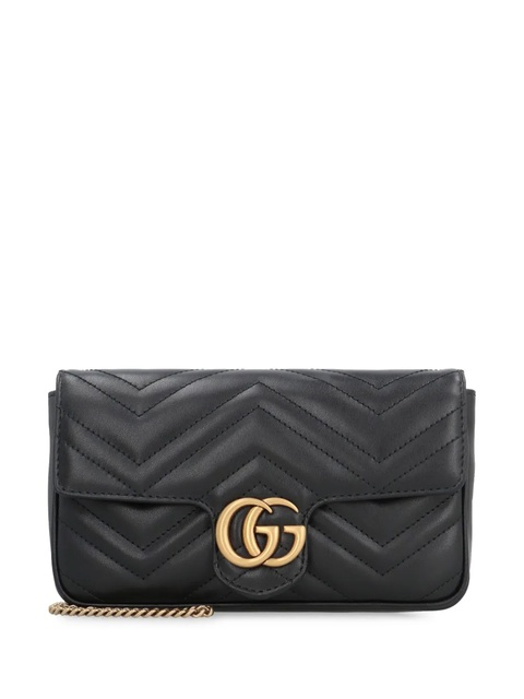 Gucci mini GG Marmont cross body bag - Black - zdjęcie produktu nr 1