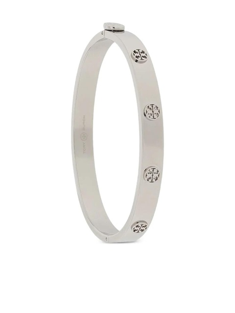 Tory Burch logo-embossed bracelet - Silver - zdjęcie produktu nr 1