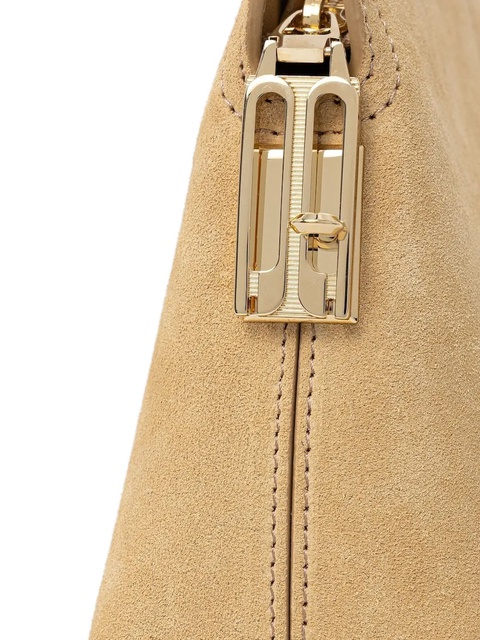 Victoria Beckham suede panelled clutch bag - Neutrals - zdjęcie produktu nr 1
