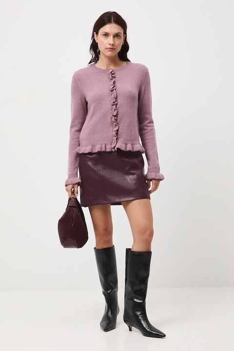 Medicine kardigan z wełną damskie kolor różowy - zdjęcie produktu nr 1