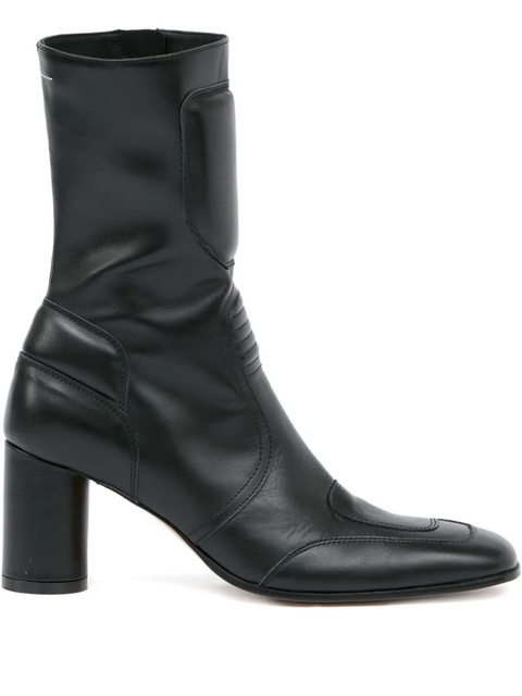 MM6 Maison Margiela leather ankle boots - Black - zdjęcie produktu nr 1