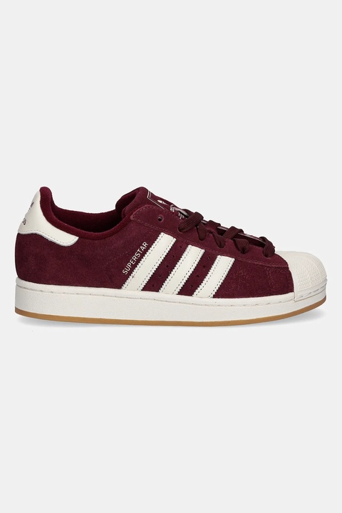 adidas Originals sneakersy zamszowe Superstar II damskie kolor bordowy HQ4913 - zdjęcie produktu nr 2