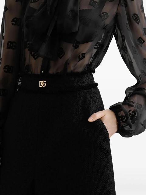Dolce & Gabbana tweed midi skirt - Black - zdjęcie produktu nr 2