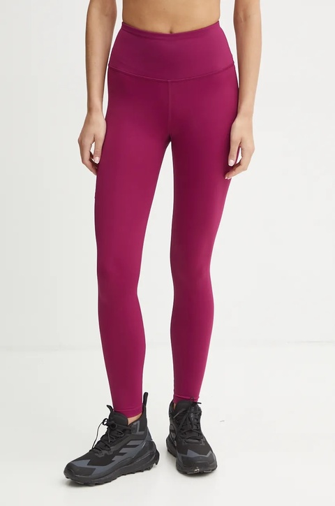 Helly Hansen legginsy sportowe Roam damskie kolor fioletowy gładkie - zdjęcie produktu nr 1