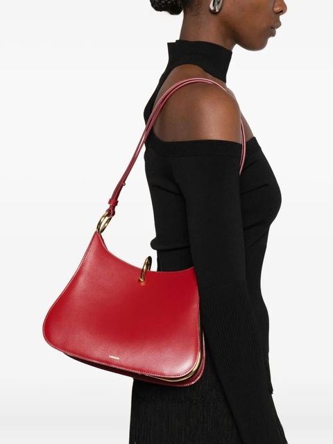 Rabanne Ring leather shoulder bag - Red - zdjęcie produktu nr 2