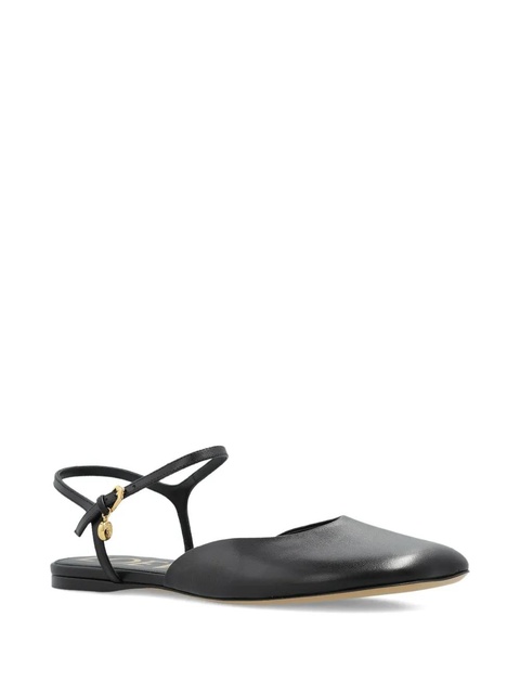 LOEWE ankle-strap leather trainers - Black - zdjęcie produktu nr 2