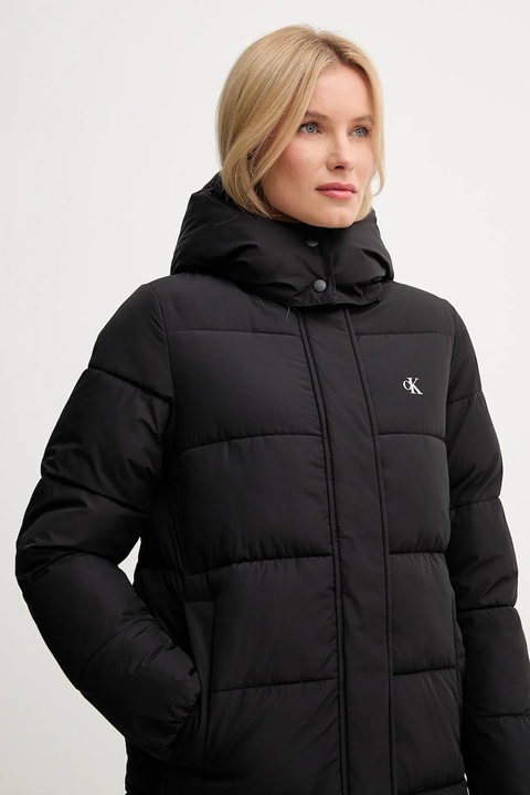 Calvin Klein Jeans kurtka kolor czarny przejściowa LV047D512G - zdjęcie produktu nr 2