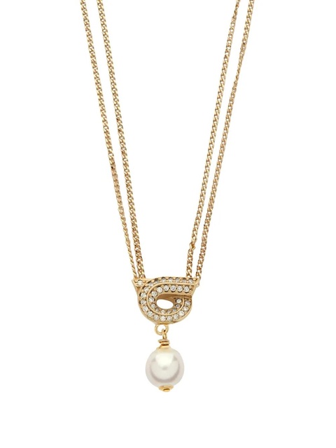 Ferragamo Gancini pearl pendant necklace - Gold - zdjęcie produktu nr 2