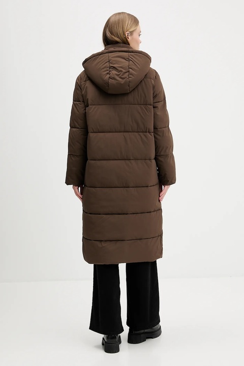 Guess Jeans kurtka damska kolor brązowy zimowa oversize W4BL26 WGII2 - zdjęcie produktu nr 2