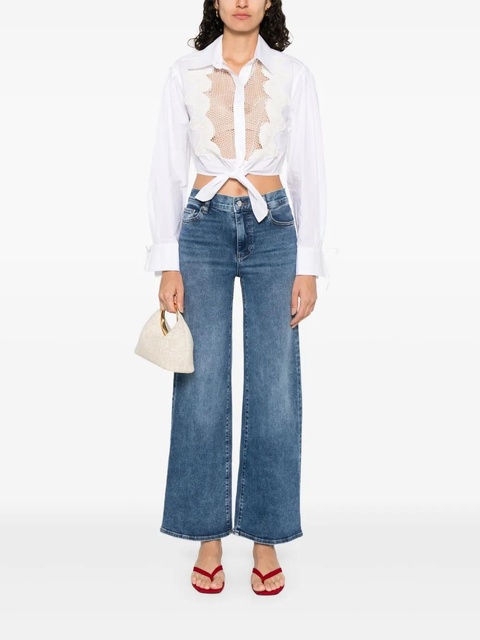 SANDRO floral-embroidered shirt - White - zdjęcie produktu nr 2