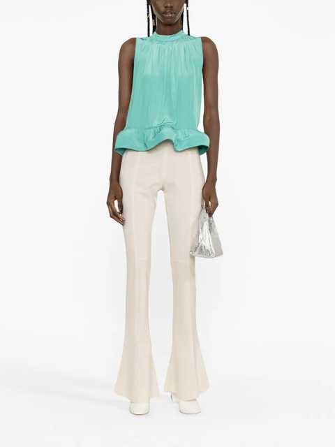 Lanvin ruffle-hem blouse - Green - zdjęcie produktu nr 2