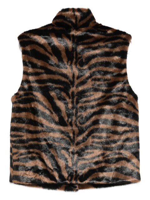 MC2 Saint Barth ambre fur sleeveless jacket - Brown - zdjęcie produktu nr 1