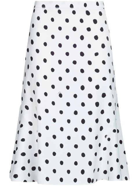 Marni polka-dot print A-line skirt - White - zdjęcie produktu nr 1