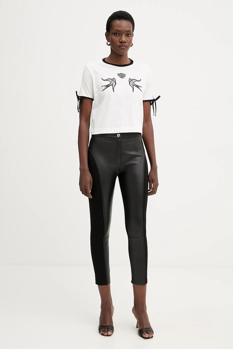 Pinko t-shirt bawełniany damski kolor biały 105558 A2SF - zdjęcie produktu nr 1