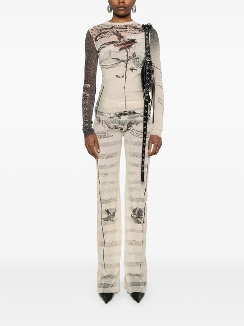 Jean Paul Gaultier The “Tattoo Marinière” trousers - Neutrals - zdjęcie produktu nr 2