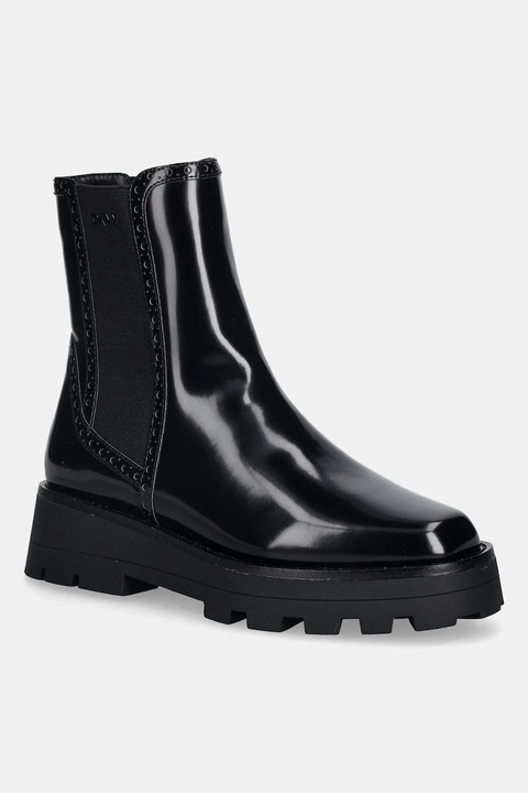 Dkny sztyblety Sanchit damskie kolor czarny na płaskim obcasie K4569875 - zdjęcie produktu nr 1