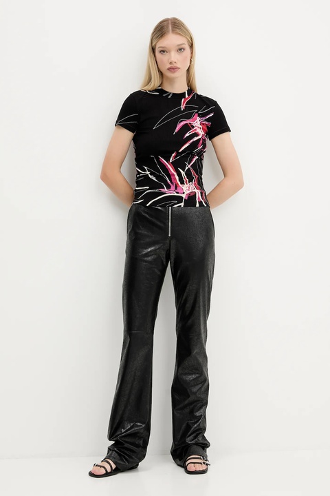 Desigual t-shirt LALA damski kolor czarny 25WWTK16 - zdjęcie produktu nr 1