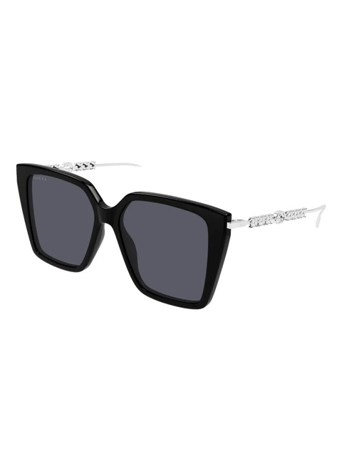 Gucci Eyewear crystal-embellished sunglasses - Black - zdjęcie produktu nr 2