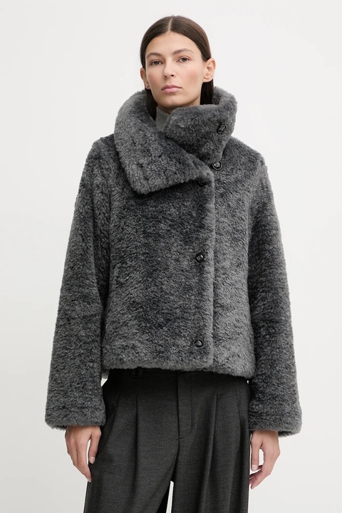 Marc O'Polo płaszcz kolor szary 510607870241 - zdjęcie produktu nr 1