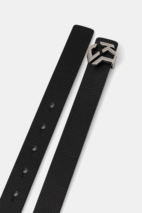 Karl Lagerfeld Jeans pasek skórzany dwustronny damski kolor czarny B1W33064 - zdjęcie produktu nr 2