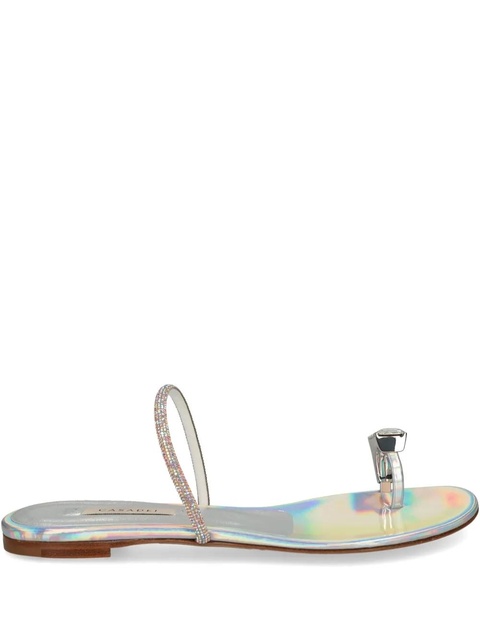 Casadei ring-detail slides - Silver - zdjęcie produktu nr 1