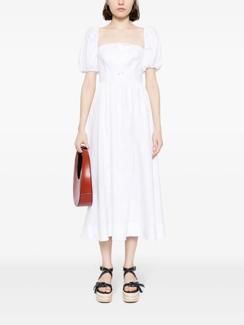 Reformation Marella linen midi dress - White - zdjęcie produktu nr 1