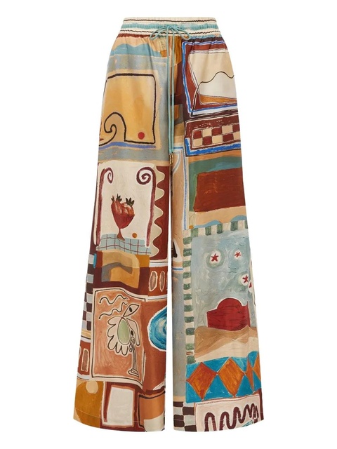 ALEMAIS Michelle printed trousers - Neutrals - zdjęcie produktu nr 1