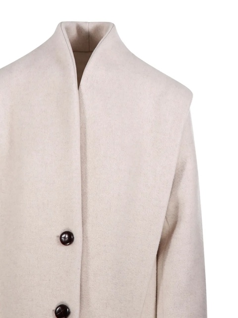 MARANT ÉTOILE Drogo padded-shoulder jacket - Neutrals - zdjęcie produktu nr 2