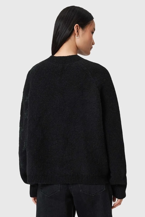 AllSaints sweter z dodatkiem wełny damski kolor czarny W089KD - zdjęcie produktu nr 2