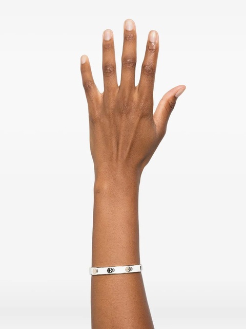 Alexander McQueen skull-embellished enamel bracelet - Gold - zdjęcie produktu nr 2