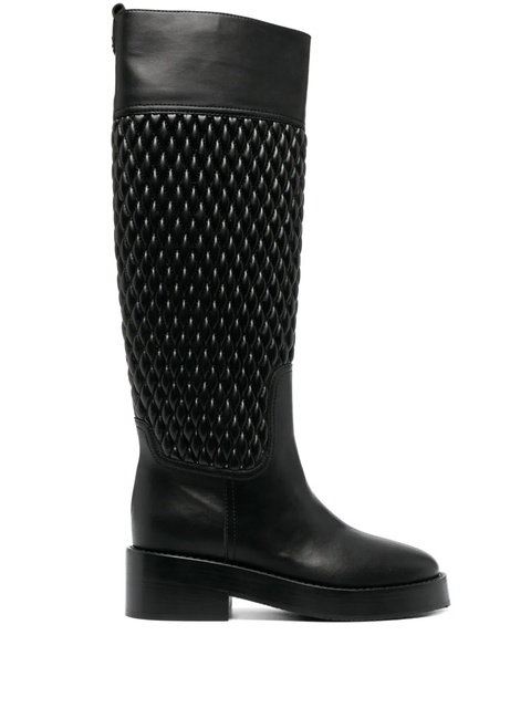 Casadei Dome quilted riding boots - Black - zdjęcie produktu nr 2