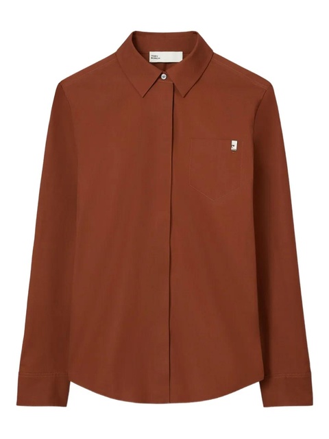Tory Burch button-up long-sleeve shirt - Brown - zdjęcie produktu nr 1