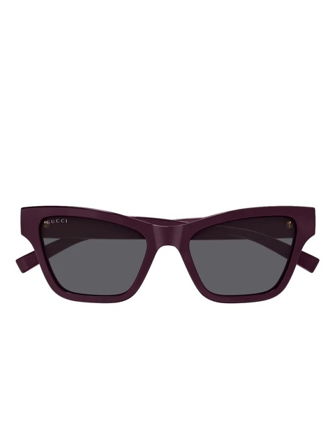 Gucci Eyewear cat-eye stripe sunglasses - Purple - zdjęcie produktu nr 2