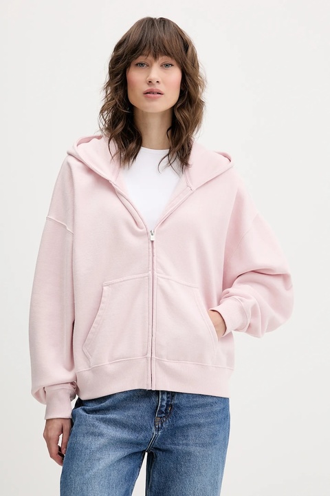 Hollister Co. bluza damska kolor różowy z kapturem gładka KI352-5229-600 - zdjęcie produktu nr 1