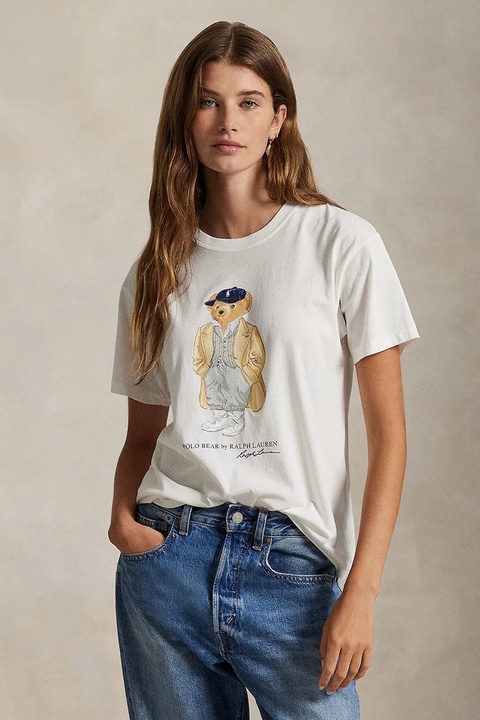 Polo Ralph Lauren t-shirt bawełniany damski kolor biały 211971752 - zdjęcie produktu nr 1