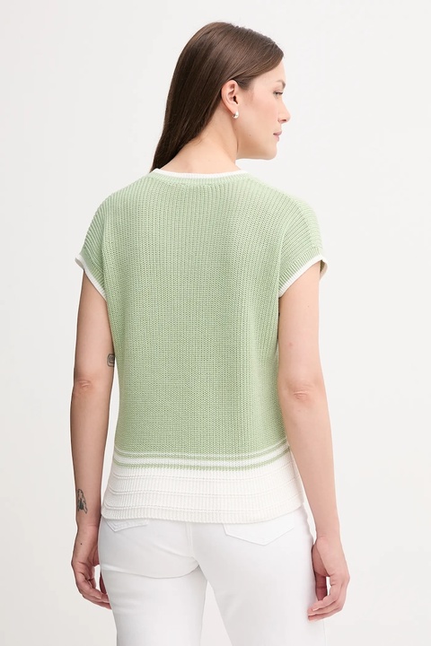 United Colors of Benetton kamizelka bawełniana damski kolor zielony 1494E10EH - zdjęcie produktu nr 2