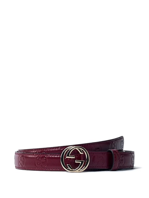 Gucci Interlocking G motif leather belt - Red - zdjęcie produktu nr 2