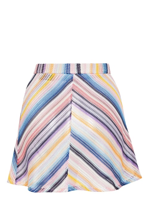 Missoni striped crochet miniskirt - Blue - zdjęcie produktu nr 2