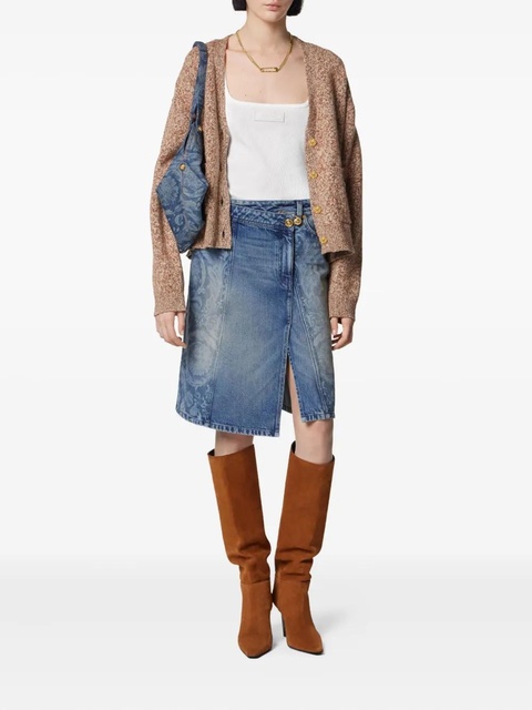 Versace asymmetric denim skirt - Blue - zdjęcie produktu nr 2